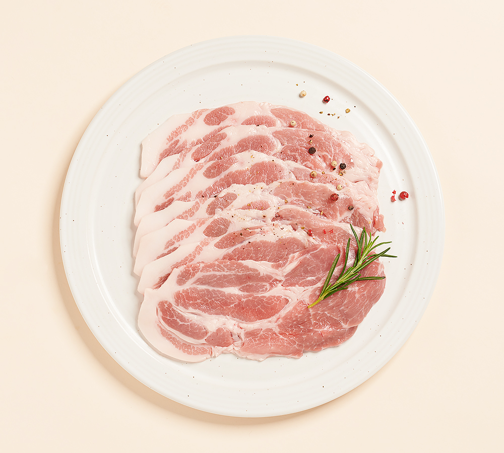 [우돈타] 한돈 생대패목살(구이용&샤브샤브용) 500g